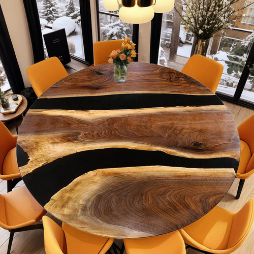 Custom live edge - edge, epoxy