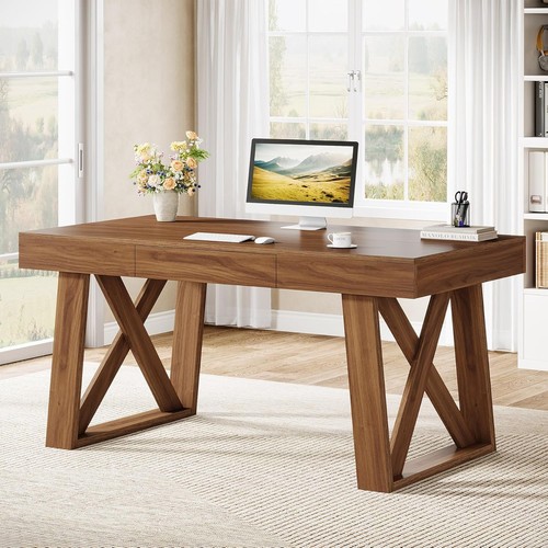 Inch walnut executive desk - inch,