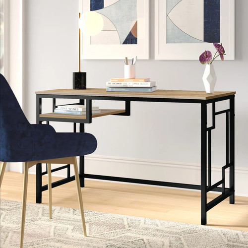 Modern walnut black writing - modern,